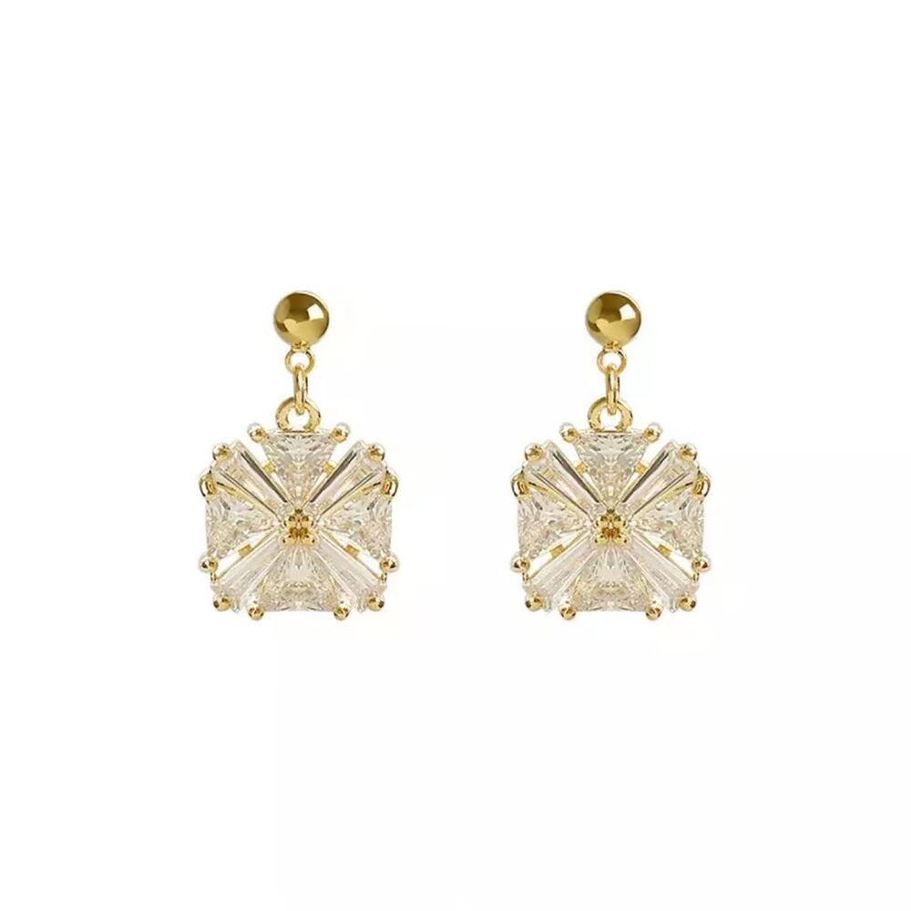 Crystallia Dainty Crystal Earrings 2-M-8-05